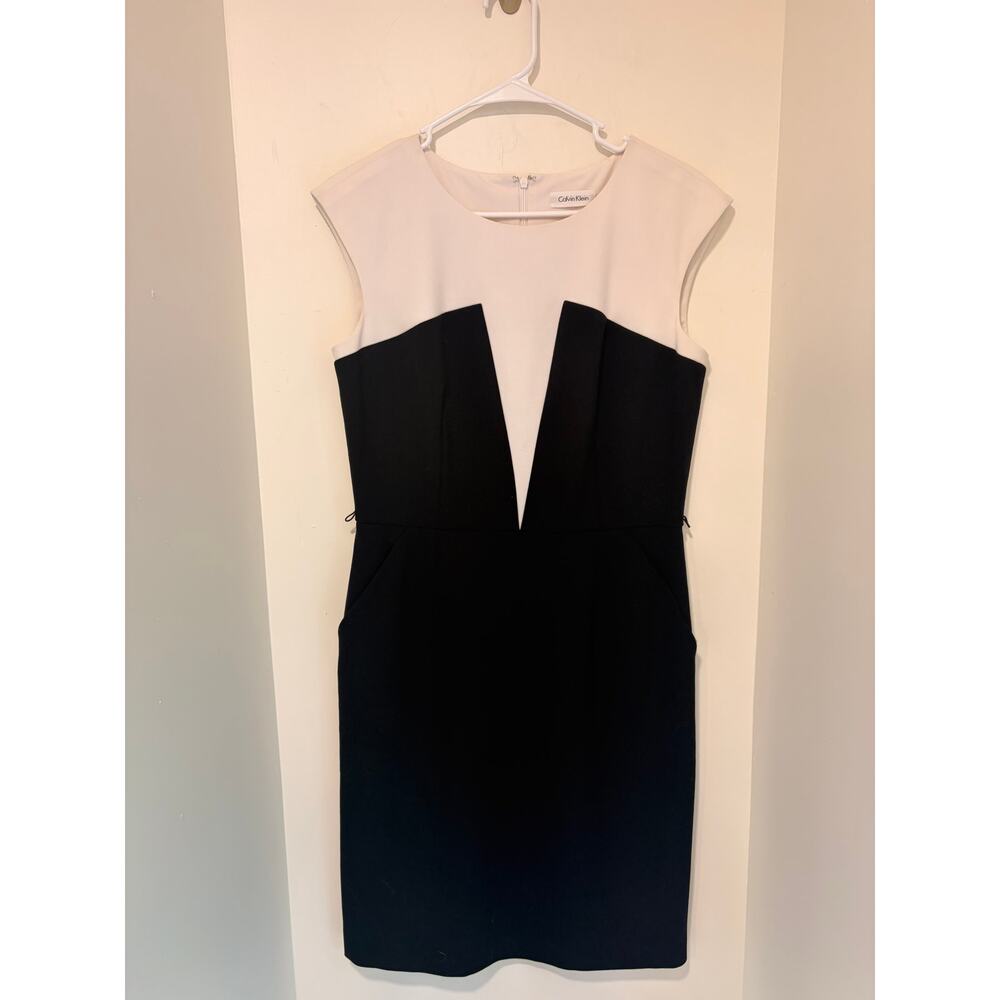 Calvin Klein Colorblock Dress – Size 8 - Picture 2 of 7